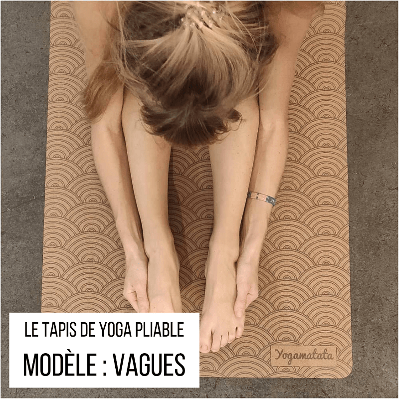 Tapis de Yoga Pliable de Voyage Vagues - Yogamatata