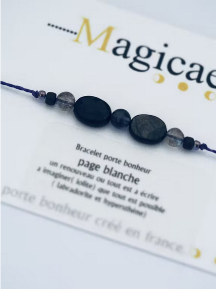 Bracelet Porte Bonheur Page Blanche - Magicae